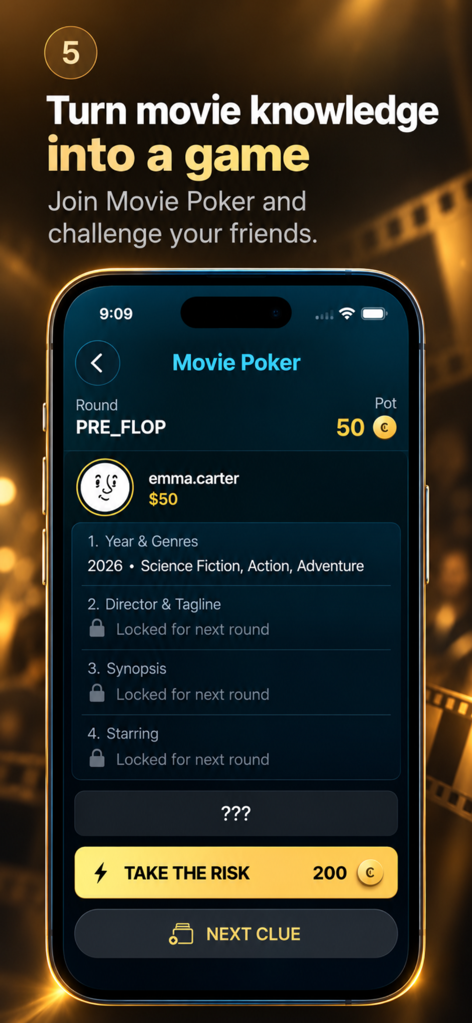 CineTag Movie Poker